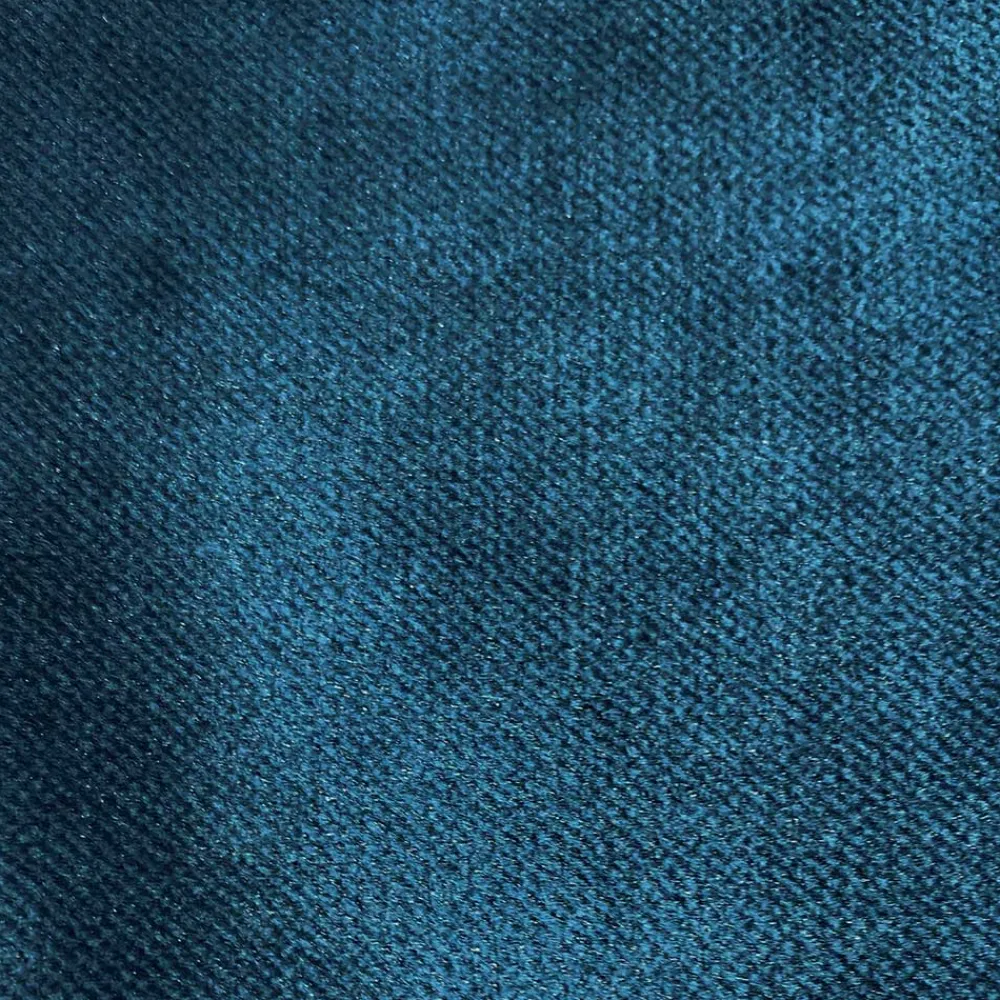 Wohnen Hocker<Samt Polsterhocker in Blau & Schwarz - Cumagon