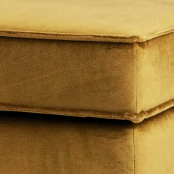 Wohnen Hocker<Samt Polsterhocker in Honig Gelb - Saguan