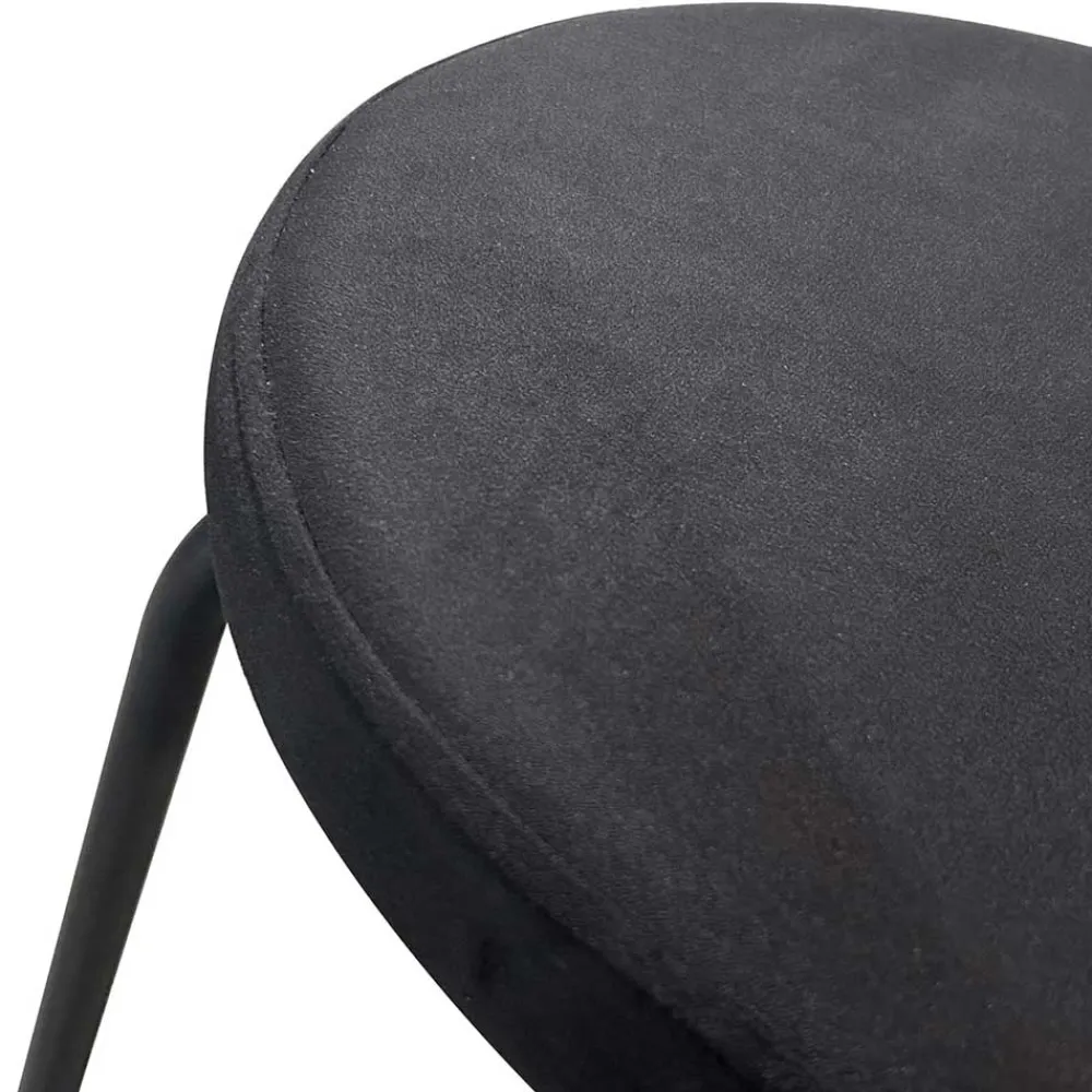 Wohnen Stühle<Samt Polsterstühle in Schwarz - Siao (2er Set)