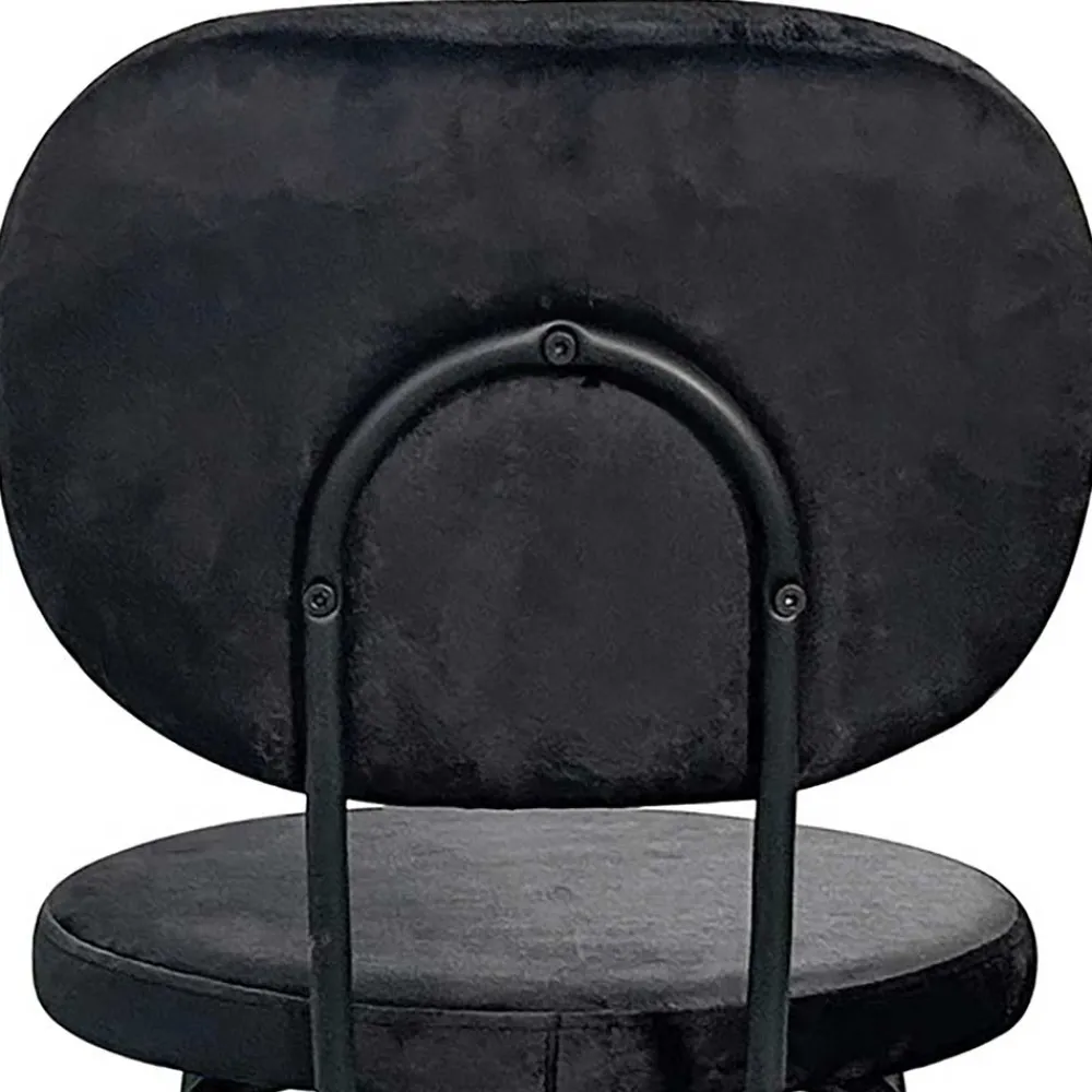 Wohnen Stühle<Samt Polsterstühle in Schwarz - Siao (2er Set)