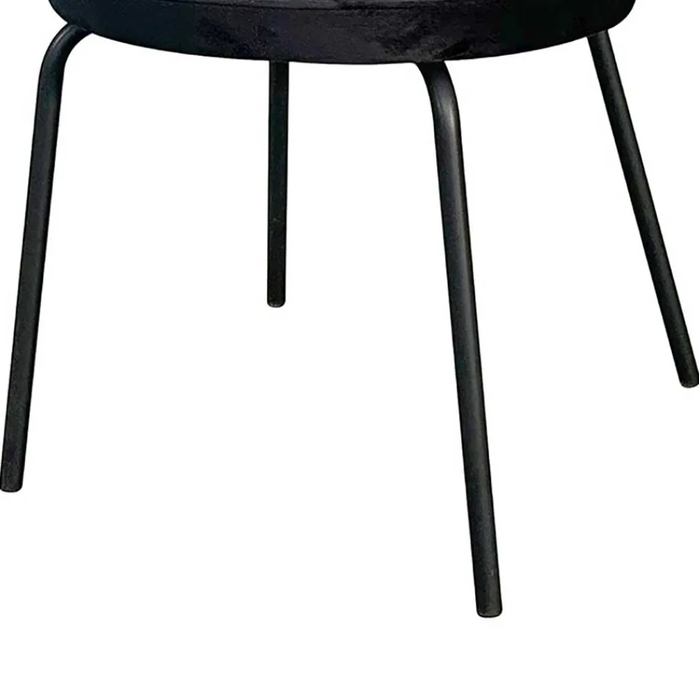 Wohnen Stühle<Samt Polsterstühle in Schwarz - Siao (2er Set)