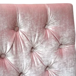 Wohnen Stühle<Samt Polsterstuhl in Rosa mit Edelstahl Gestell - Lucinda