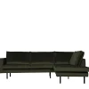 Wohnen Sofas<Samt Retrocouch in Dunkelgrün Samt - Kurtisma