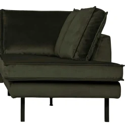 Wohnen Sofas<Samt Retrocouch in Dunkelgrün Samt - Kurtisma