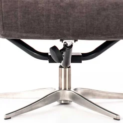 Wohnen Sessel<Samt Retrosessel mit Fußhocker - Gilianoa (zweiteilig)