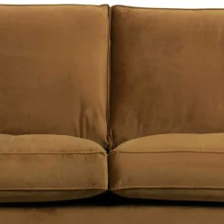Wohnen Sofas<Samt Retrosofa in Honigfarben - Saguan