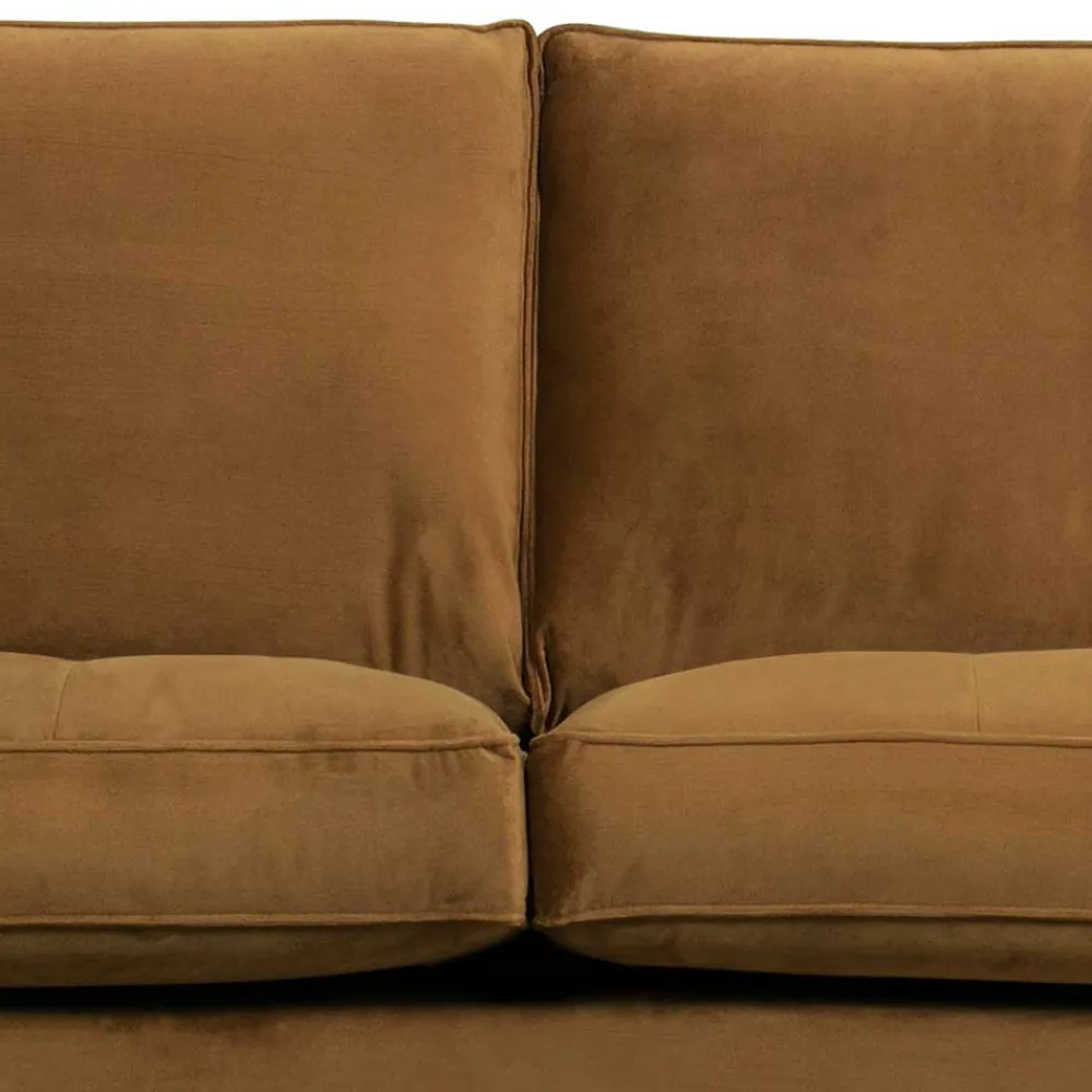 Wohnen Sofas<Samt Retrosofa in Honigfarben - Saguan