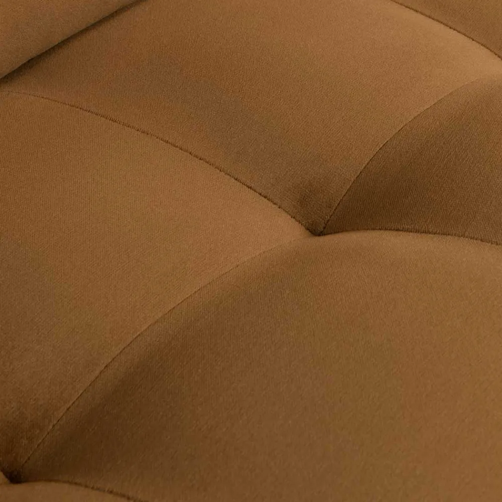 Wohnen Sofas<Samt Retrosofa in Honigfarben - Saguan