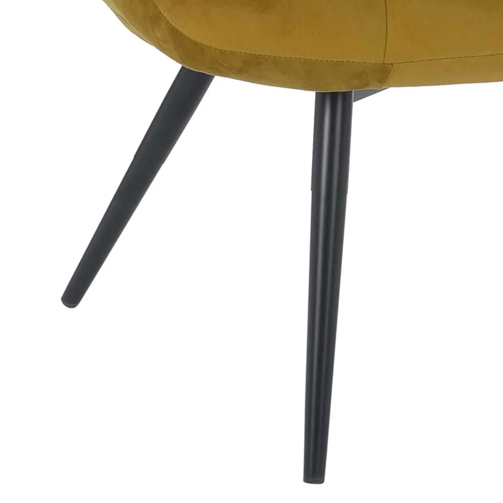 Wohnen Sessel|Stühle<Samt Sessel ohne Armlehnen mit 50 cm Sitzhöhe - Agata