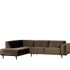 Wohnen Sofas<Samt Sofa Eckgarnitur in Taupe - Matca