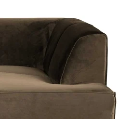 Wohnen Sofas<Samt Sofa Eckgarnitur in Taupe - Matca