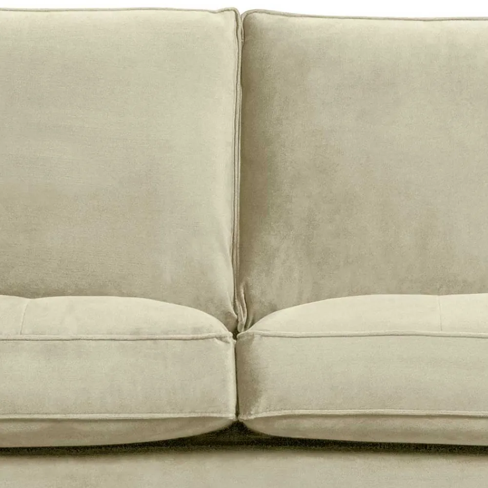 Wohnen Sofas<Samt Wohnzimmercouch in Graugrün - Loona