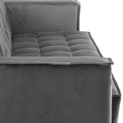 Wohnen Betten|Sofas<Samtvelours Federkerncouch mit Bettfunktion - Vlacoma