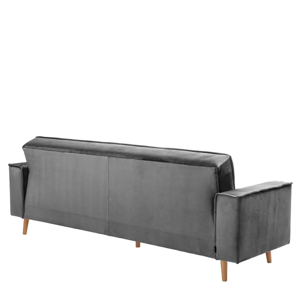 Wohnen Betten|Sofas<Samtvelours Federkerncouch mit Bettfunktion - Vlacoma