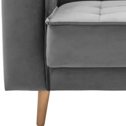 Wohnen Betten|Sofas<Samtvelours Federkerncouch mit Bettfunktion - Vlacoma