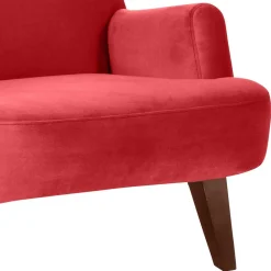 Wohnen Sessel<Samtvelours Lesesessel in Rot - Haniata