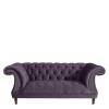 Wohnen Sofas<Samtvelours Sofa in Dunkellila - Valbreda