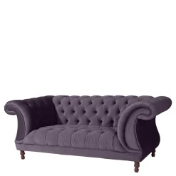 Wohnen Sofas<Samtvelours Sofa in Dunkellila - Valbreda