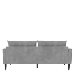 Wohnen Sofas<Samt-Wohnzimmercouch in Hellgrau - Belpasso