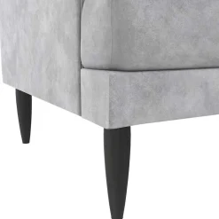 Wohnen Sofas<Samt-Wohnzimmercouch in Hellgrau - Belpasso