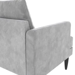 Wohnen Sofas<Samt-Wohnzimmercouch in Hellgrau - Belpasso