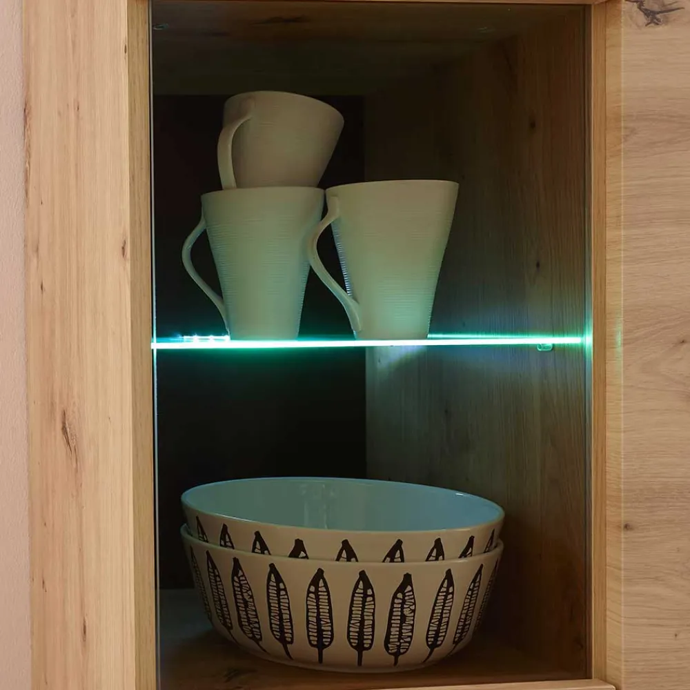 Wohnen Wohnwände<Scandi Anbauwand fürs Wohnzimmer - Olcian (vierteilig)