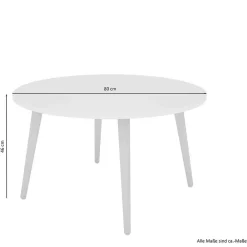 Wohnen Tische<Scandi Chic Couchtisch mit runder Tischplatte - Jeano