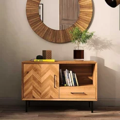 Wohnen Tv & Hifi-Möbel|Lowboards<Scandi Chic Kommode aus Wildeiche & Metall - Kerfa