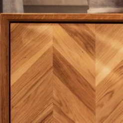 Wohnen Tv & Hifi-Möbel|Lowboards<Scandi Chic Kommode aus Wildeiche & Metall - Kerfa