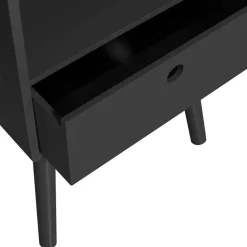 Wohnen Kommoden<Scandi Chic Nachtkommode in Schwarz - Lemerzi