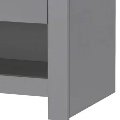 Wohnen Kommoden<Scandi Chic Nachtkommode in Grau mit Eiche - Donia