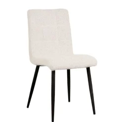 Wohnen Stühle<Scandi Chic Polsterstuhl in Champagner Boucle - Acapelca