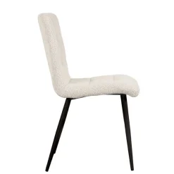 Wohnen Stühle<Scandi Chic Polsterstuhl in Champagner Boucle - Acapelca