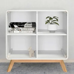 Wohnen Regale<Scandi Chic Regal in Weiß mit Eiche - Kolreva