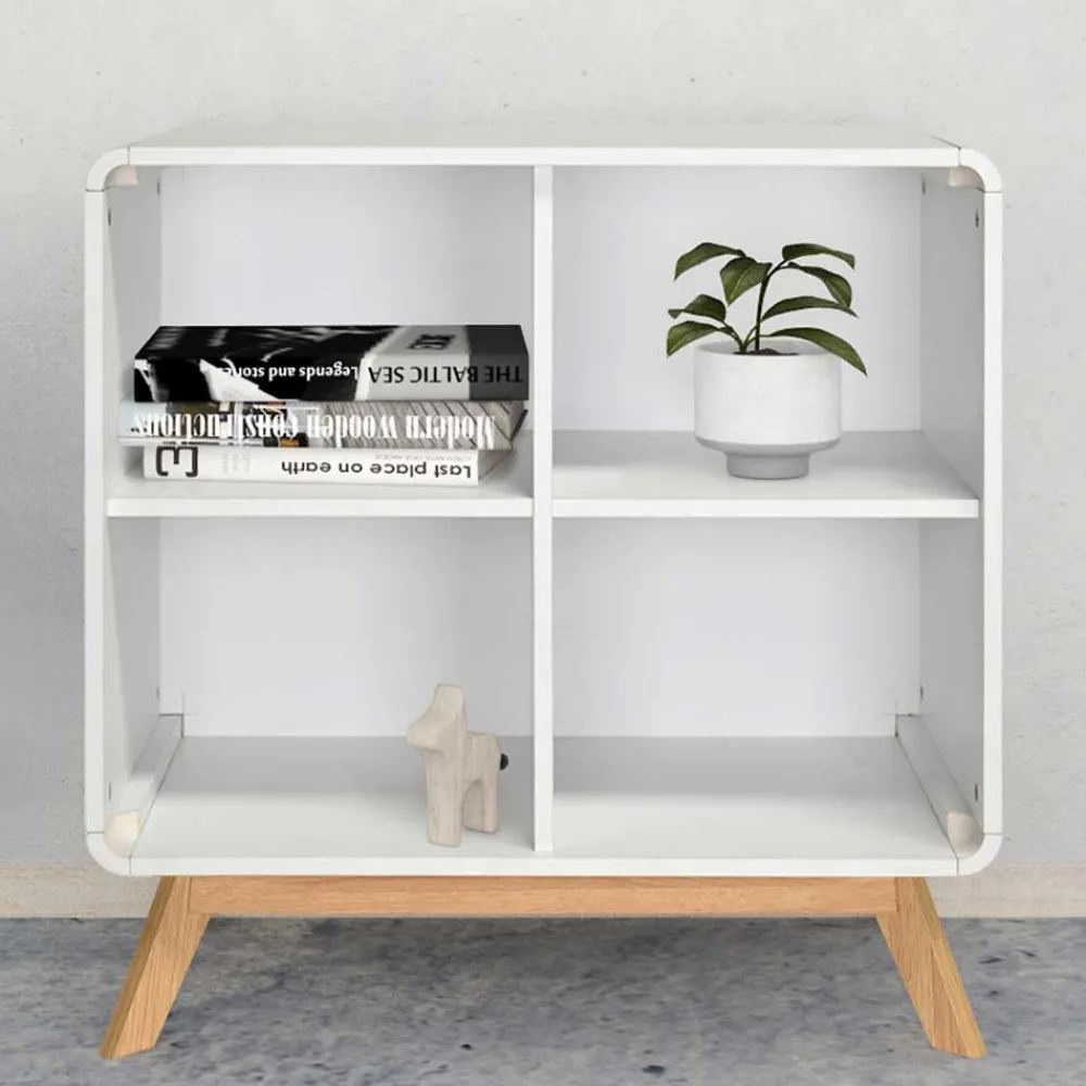 Wohnen Regale<Scandi Chic Regal in Weiß mit Eiche - Kolreva