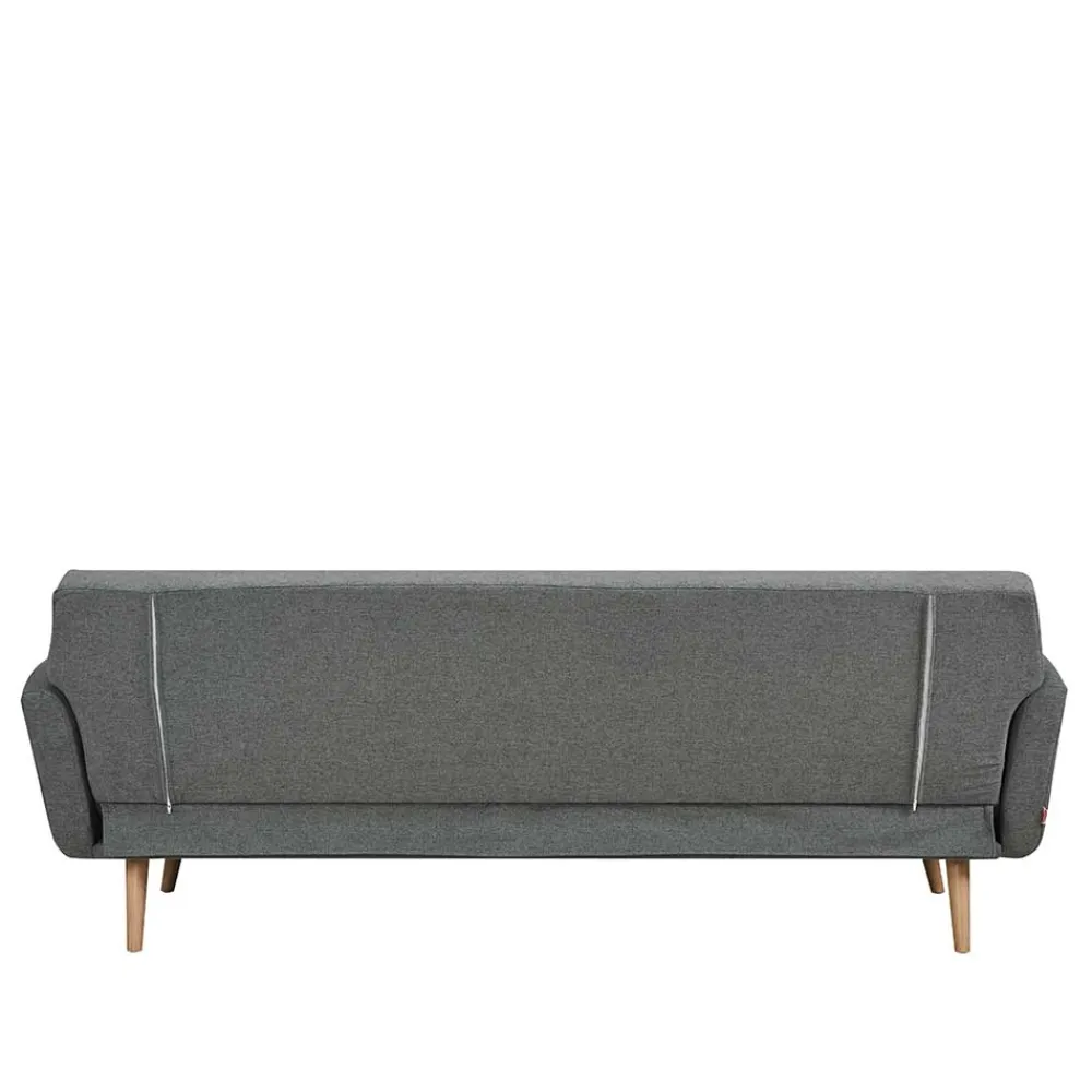 Wohnen Betten<Scandi Chic Schlafcouch in Dunkelgrau & Natur - Giorgio