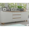 Wohnen Sideboards<Scandi Chic Sideboard in Weiß - Cady