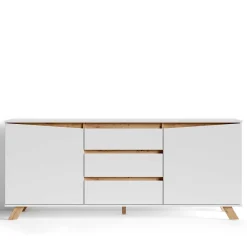 Wohnen Sideboards<Scandi Chic Sideboard in Weiß - Cady