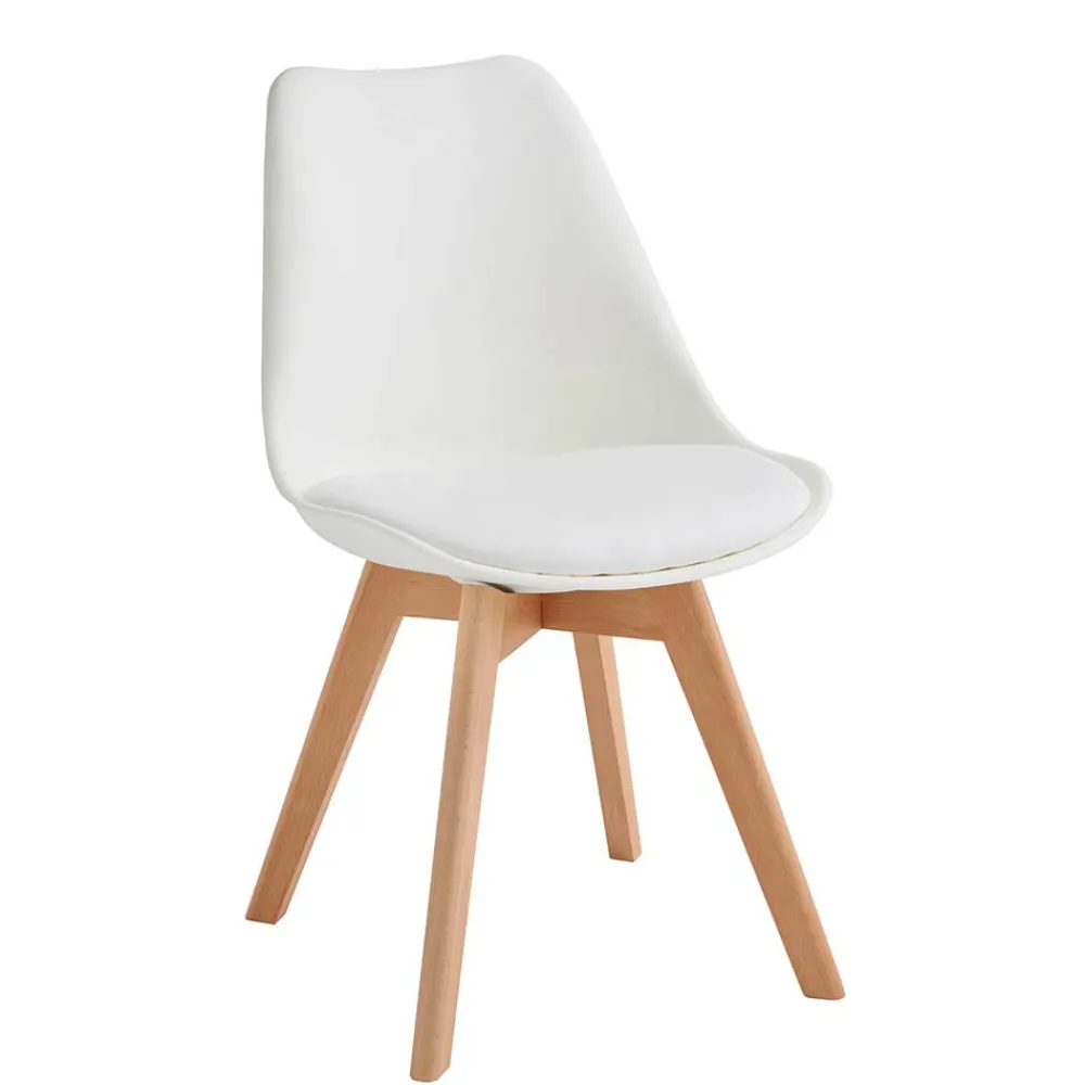 Wohnen Stühle<Scandi Chic Stühle mit Sitzschale - Savossa (4er Set)