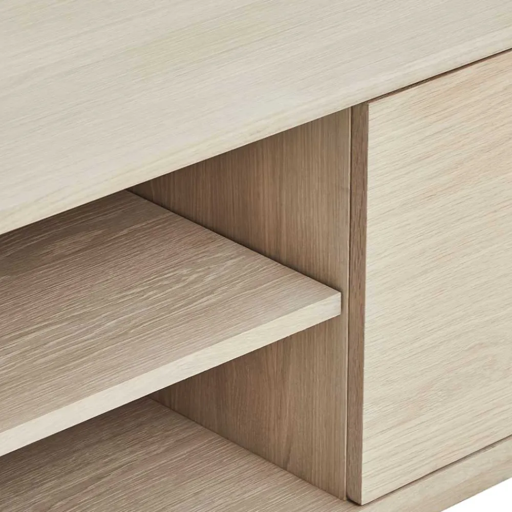 Wohnen Tv & Hifi-Möbel|Lowboards<Scandi Chic TV Lowboard in Eiche Weiß - Rosanna