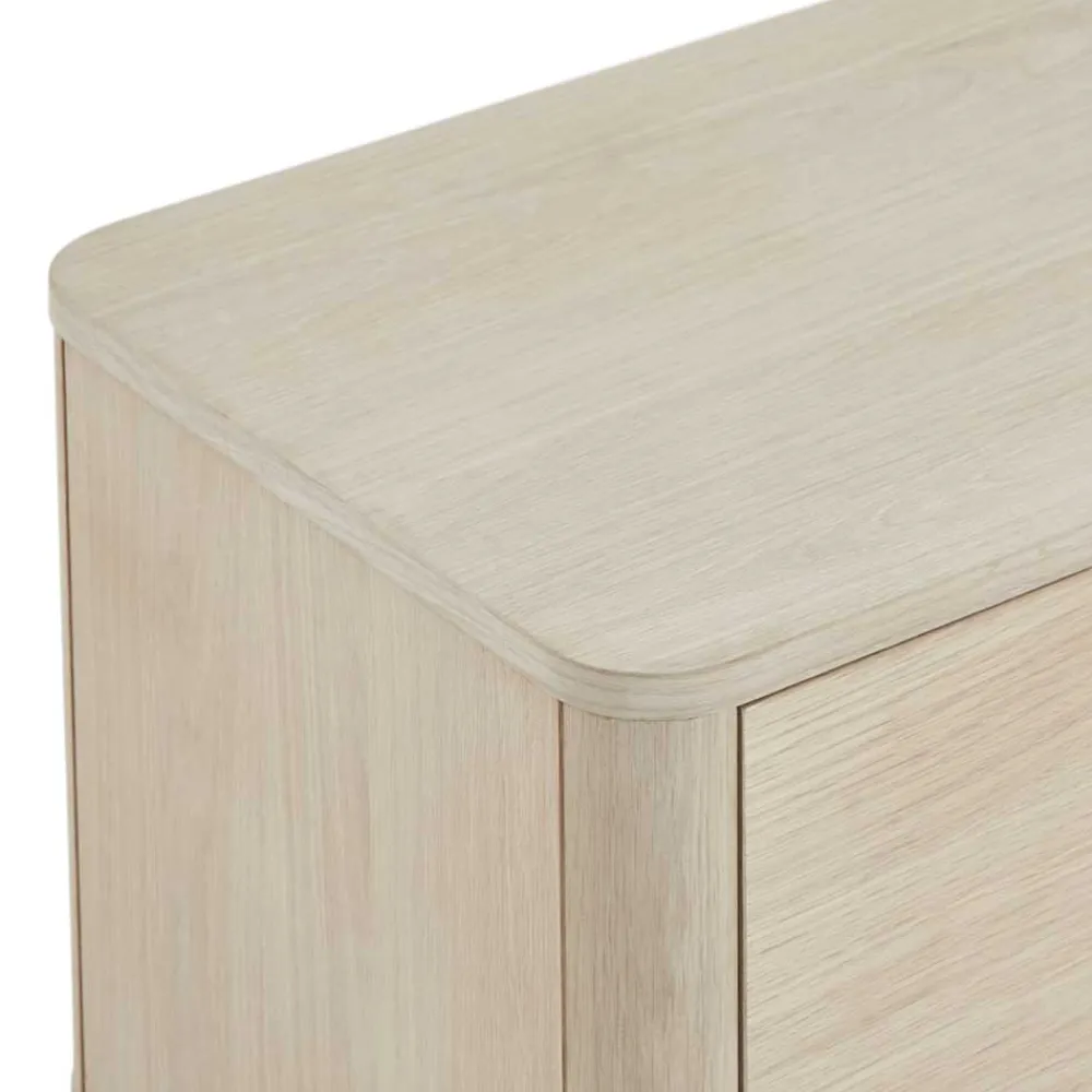 Wohnen Tv & Hifi-Möbel|Lowboards<Scandi Chic TV Lowboard in Eiche Weiß - Rosanna