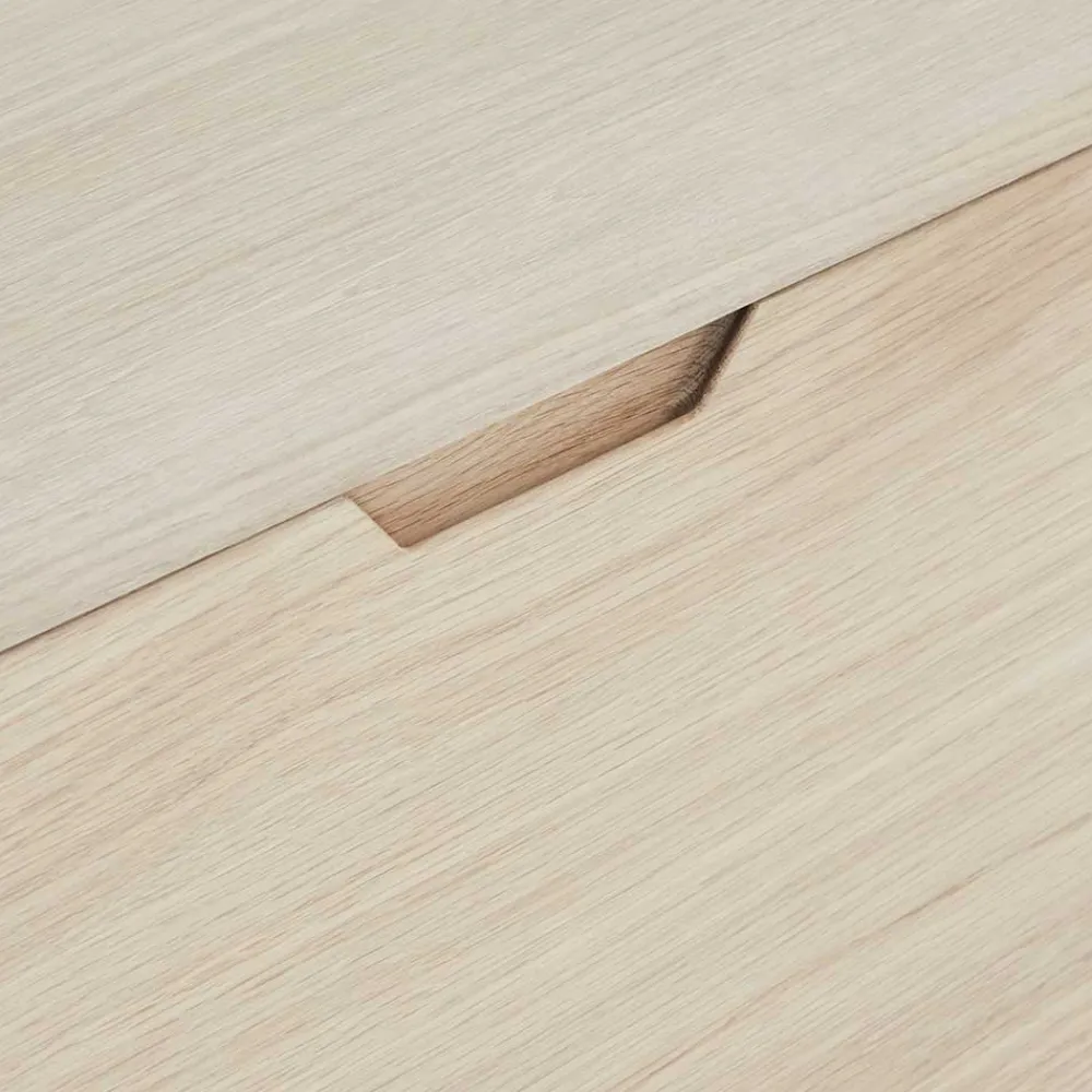 Wohnen Tv & Hifi-Möbel|Lowboards<Scandi Chic TV Lowboard in Eiche Weiß - Rosanna