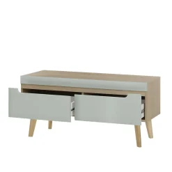 Wohnen Wohnwände<Scandi Chic Wohnzimmermöbel Wohnwand - Armina (vierteilig)