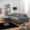 Wohnen Sofas<Scandi Ecksofa in Anthrazit mit Buche - Lidio
