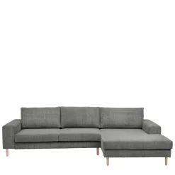 Wohnen Sofas<Scandi Ecksofa in Anthrazit mit Buche - Lidio