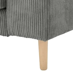 Wohnen Sofas<Scandi Ecksofa in Anthrazit mit Buche - Lidio