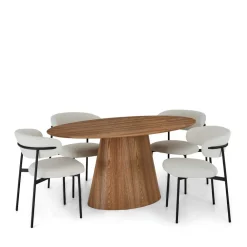 Wohnen Sitzgruppe<Scandi Essgruppe Set - Bean (fünfteilig)