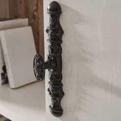 Wohnen Wohnwände<Scandi Landhaus Wohnzimmermöbel Set Nedita in Weiß (vierteilig)