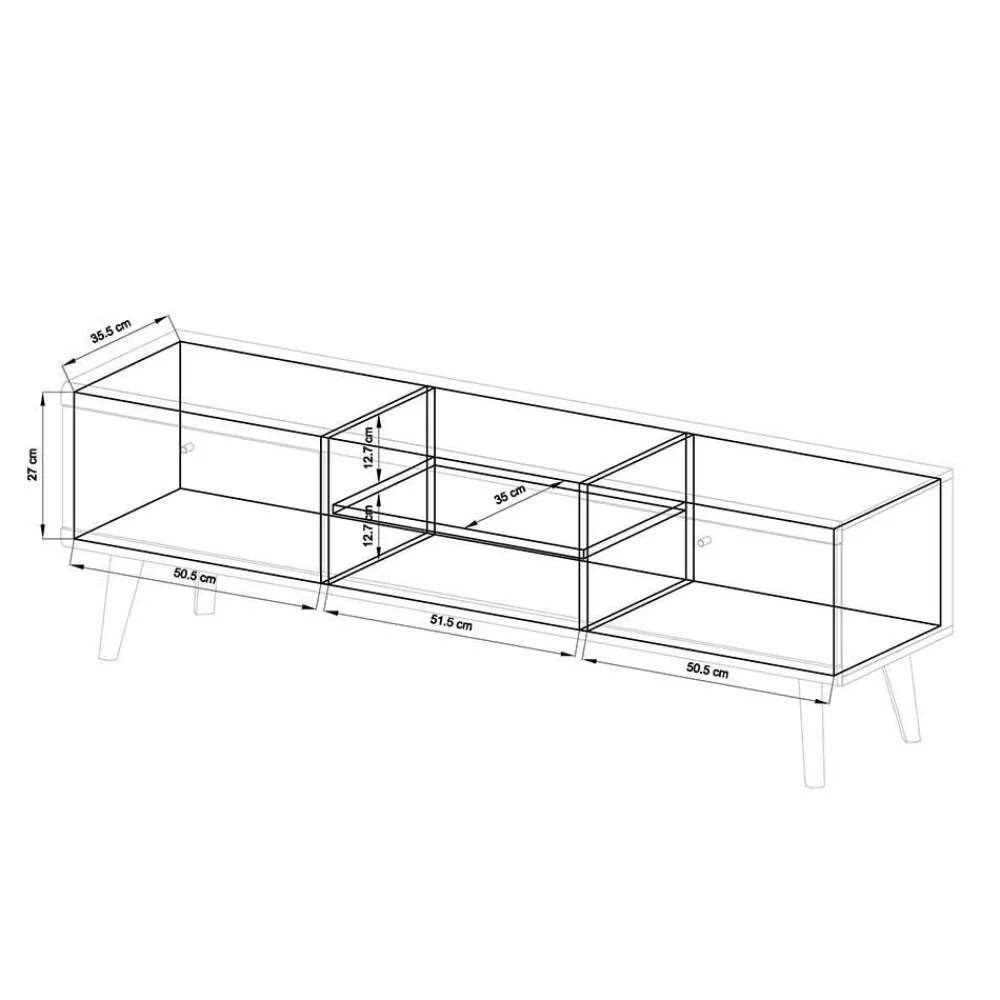 Wohnen Wohnwände<Scandi Möbel Set für Wohnzimmer - Cablos (fünfteilig)
