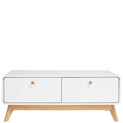 Wohnen Tv & Hifi-Möbel|Lowboards<Scandi TV Board in Weiß mit Eiche Natur - Kolreva